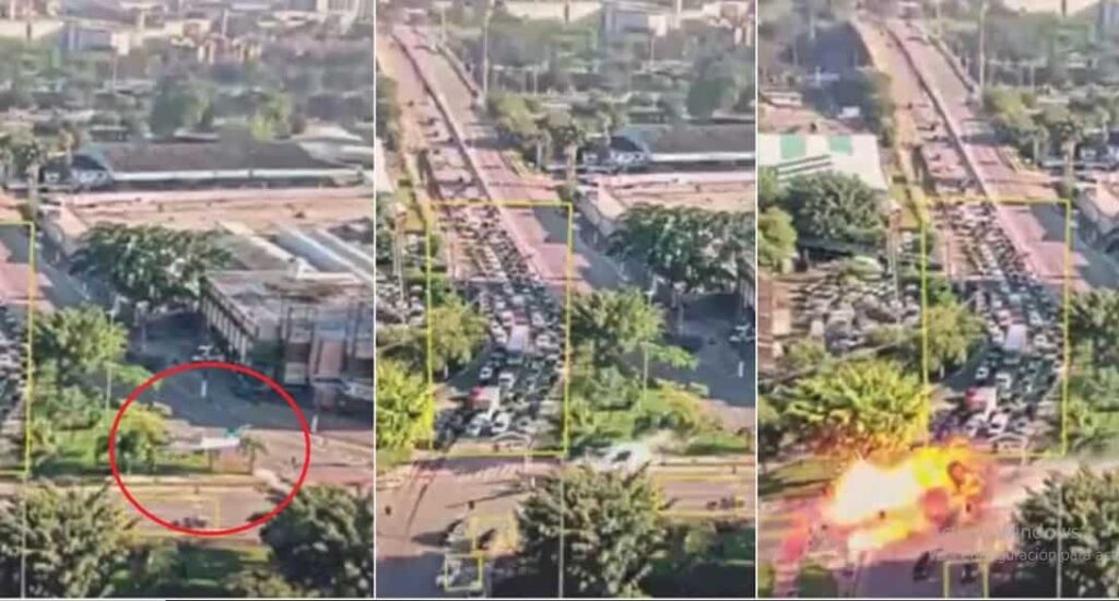 Impactante así fue el momento en que el avión se estrelló en una avenida de San Pablo