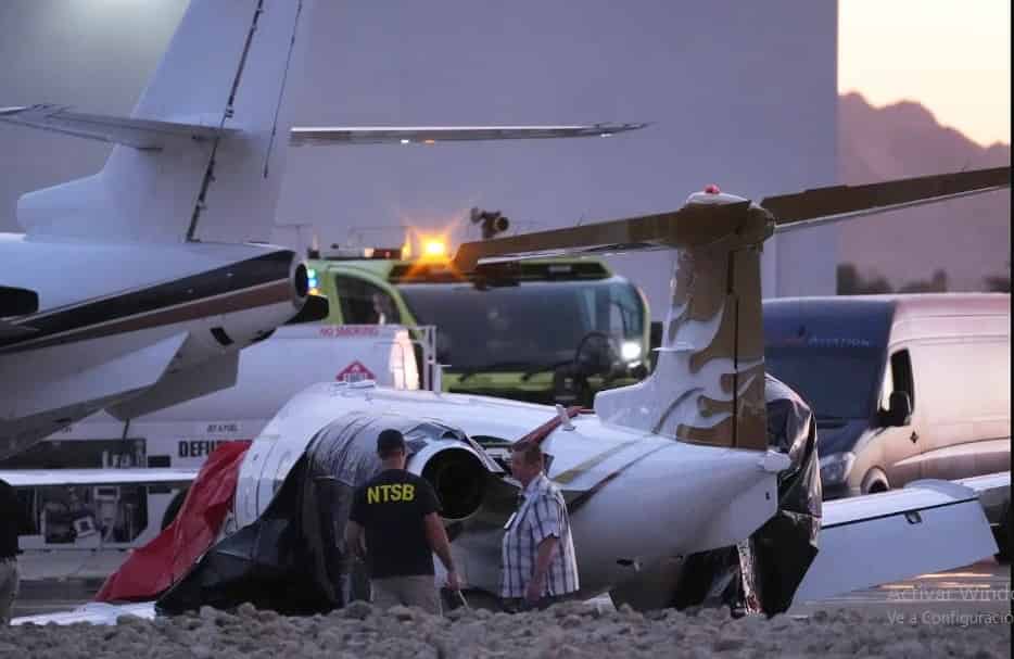 un jet privado perdió el control, chocó con otro en el aeropuerto de Arizona y hay al menos un muerto