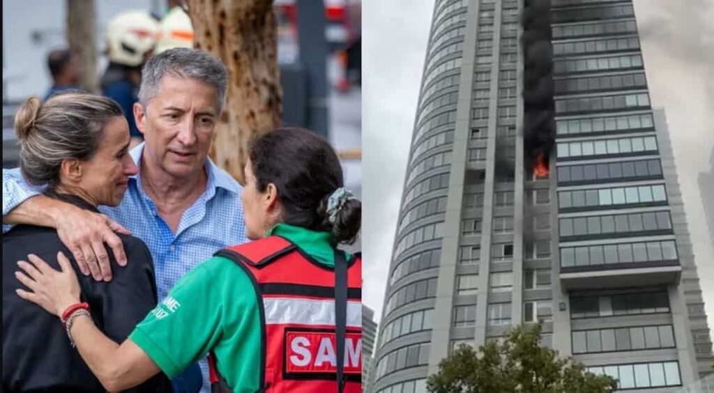 El dramático relato de Adrián Ventura tras el incendio que destruyó parte de su departamento en Puerto Madero