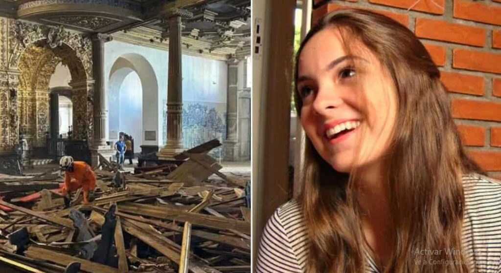 Tragedia: se derrumbó el techo de una iglesia histórica de Salvador de Bahía y una turista murió aplastada
