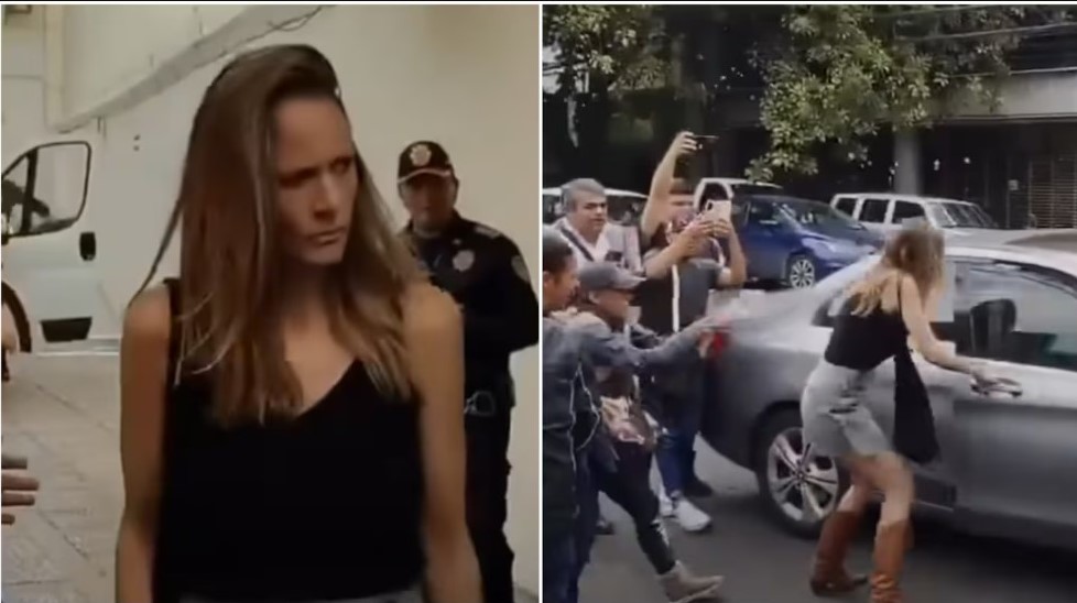 Atacaron con botellas de agua a la modelo argentina que fue acusada de racismo en México