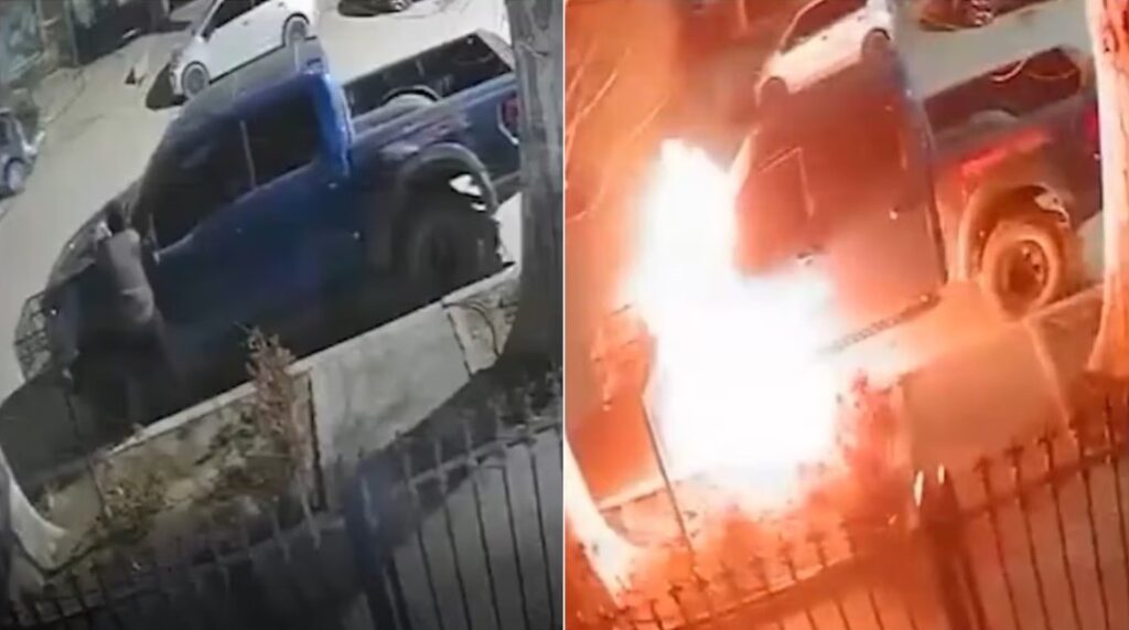 Incendiaron una camioneta de más de $100 millones en Río Negro: afirman que estaba a nombre de Marcos Rojo