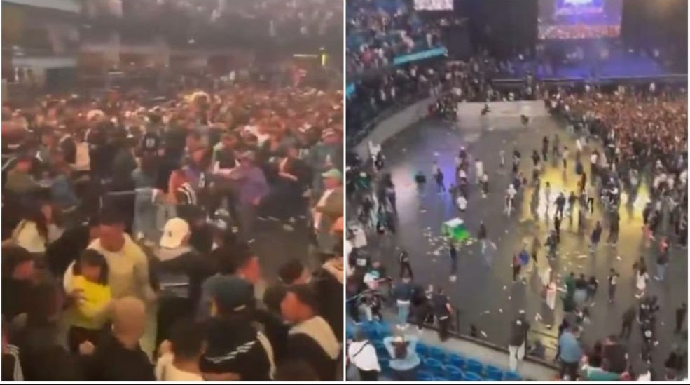 Tragedia en el recital de Damas Gratis en Colombia: los videos de la brutal pelea que dejó un muerto